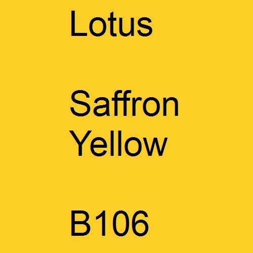 Lotus, Saffron Yellow, B106.